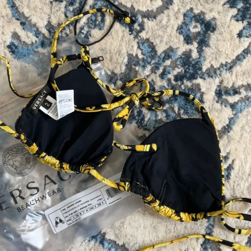 Versace  NWOT Barocco-print swim top - Picture 4 of 5